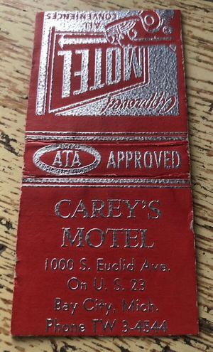 Delta Motel (Careys Motel) - Matchbook (newer photo)